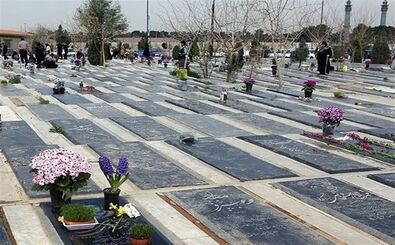 بنر روز پدر در بهشت زهرا جلب توجه کرد!
